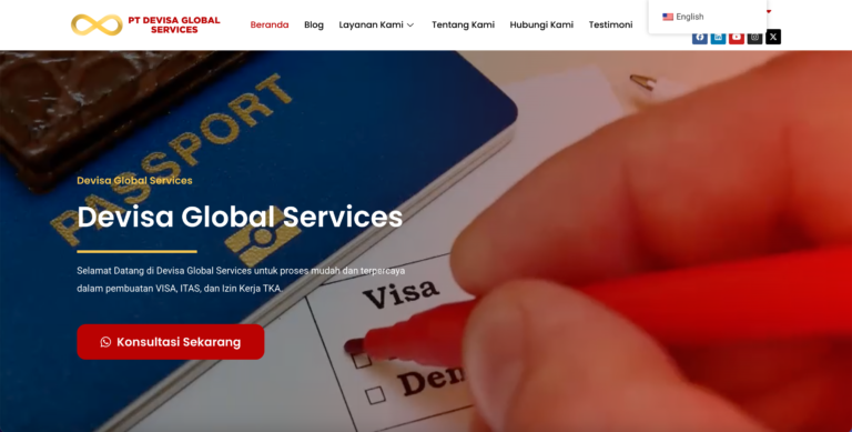 portofolio jasa pembuatan website bapakwriter. Situs devisaglobalservices.com